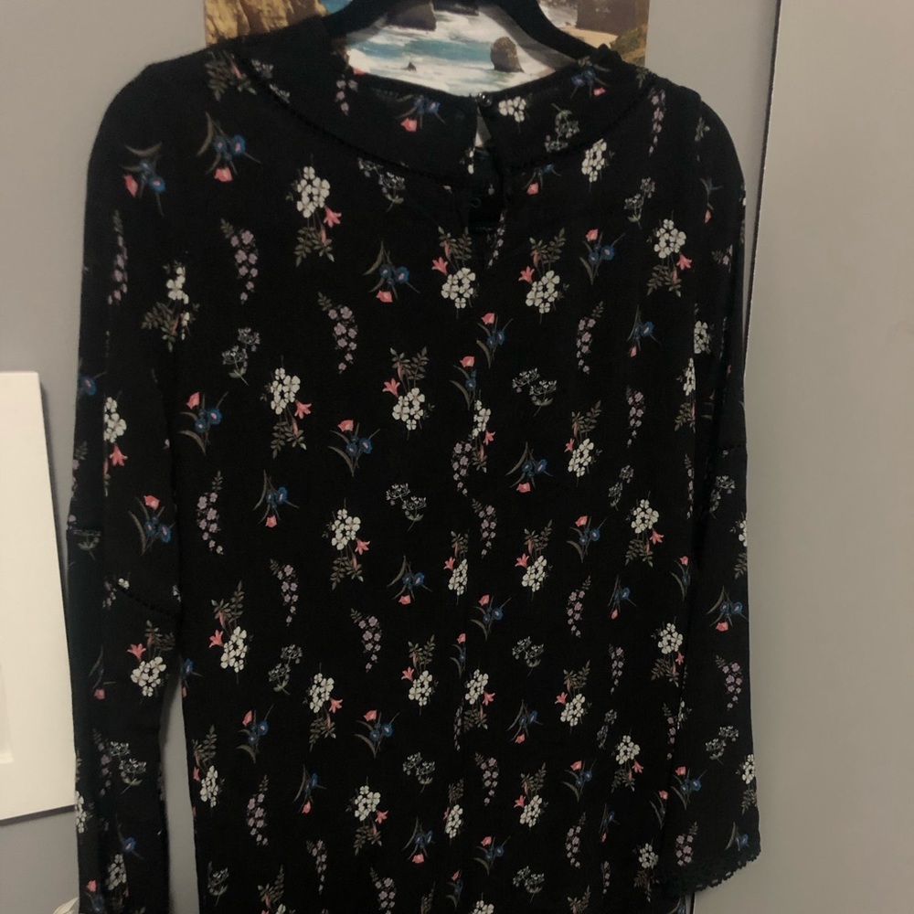 Floral shirt dress
